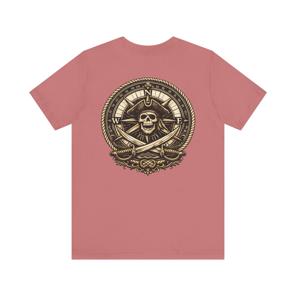 Compass & Cutlass Skull pirate t-shirt