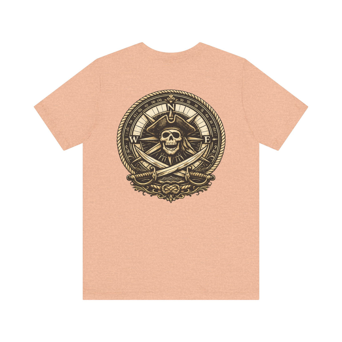 Compass & Cutlass Skull pirate t-shirt
